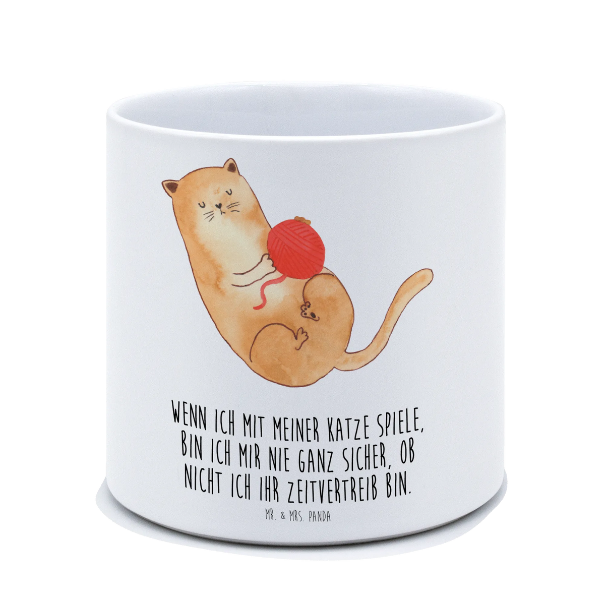 XL flower pot Cat Wool cat, tomcat, kitty, meow, kitten, housecat, mama cat, love cats, cat image, cat fan, cat lover, cat fancier, cat decoration, gift for cat lover, cat owner, funny cats, cat sayings, cat motto, funny cat gifts, fan merchandise, cat stuff, animal lover, playful, pet, wool, pussy, play, Cats, cats, ball of wool
