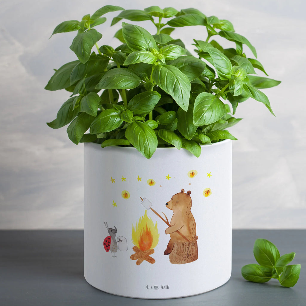 XL donica Niedźwiedź i biedronka przy ognisku Niedźwiedź, Miś, Pluszowy miś