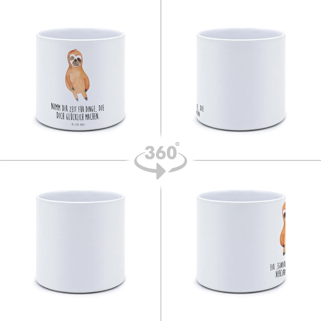 XL donica leniwiec Zadowolony Leniwiec, prezent z leniwcem, dekoracja z leniwcem