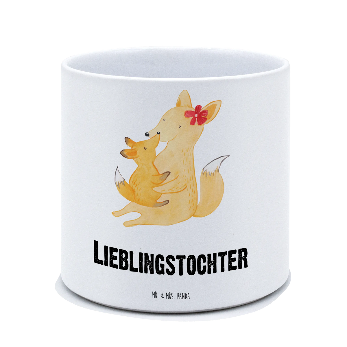 XL flower pot Fox mummy Family, Father's Day, Mother's Day, brother, sister, Mom, Dad, present, mom, best daughter, daughter, mother, favourite daughter