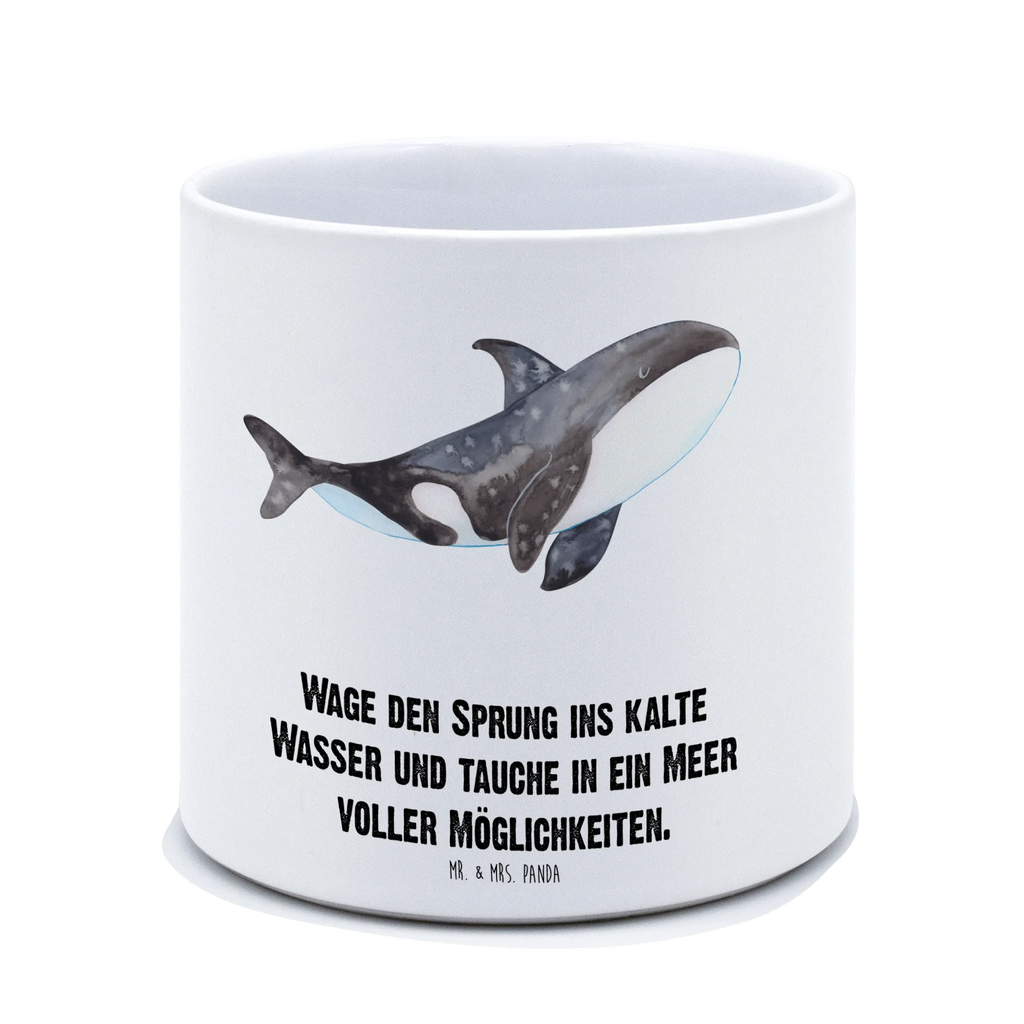 XL flower pot Orca Seafood, aquatic animals, ocean, sea, fish, shells, corals, reef, whale, narwhal, sea urchin, lobster, platypus, turtle, manatee, crocodile, orca, shrimp, gifts for seafood lovers, water world, underwater animals, underwater world, vacation, deep sea, seafood fans, gift ideas, seafood decoration, seafood posters, motivation, orcas, work, startup, self-love, new start, killer whale, opportunities, office