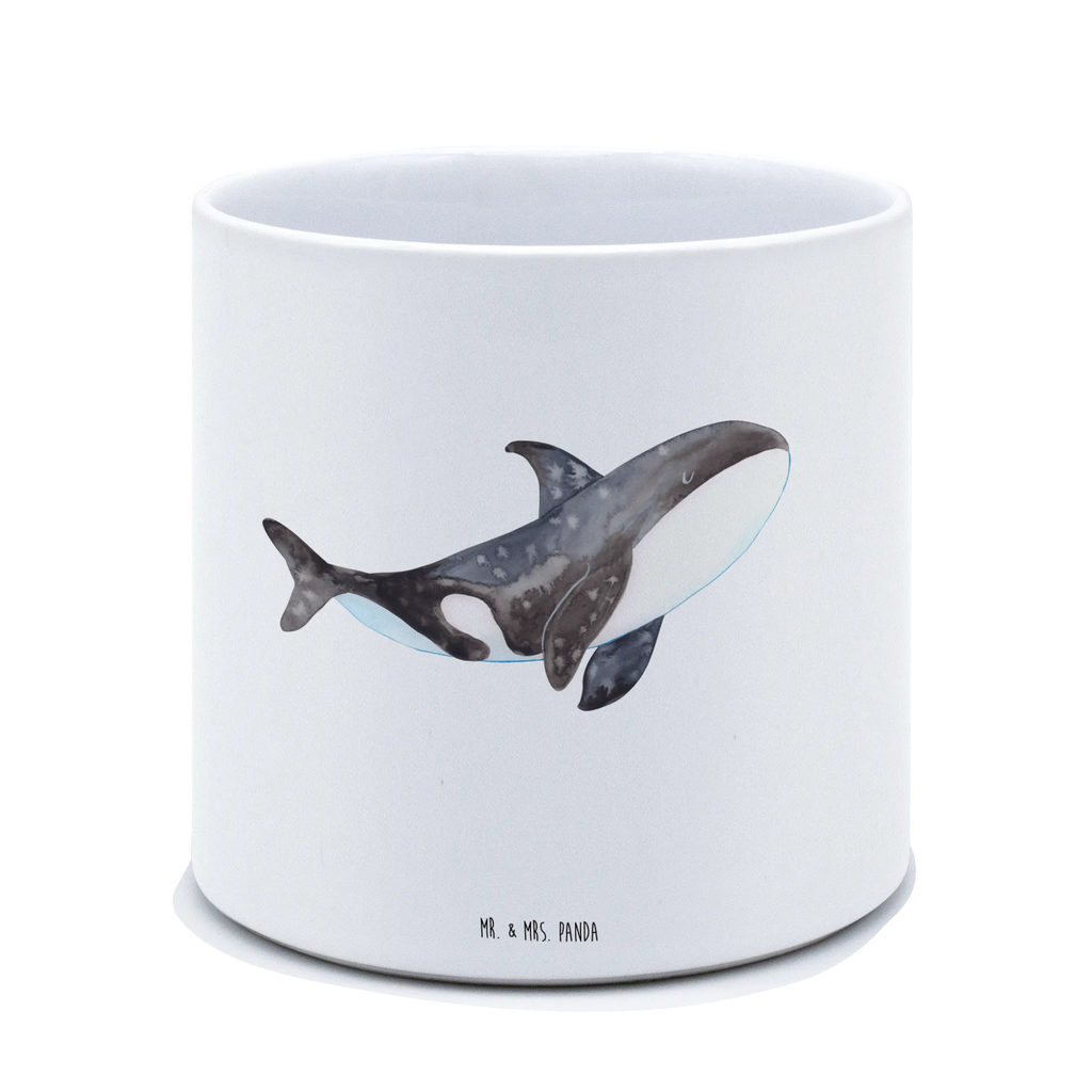 XL flower pot Orca Seafood, aquatic animals, ocean, sea, fish, shells, corals, reef, whale, narwhal, sea urchin, lobster, platypus, turtle, manatee, crocodile, orca, shrimp, gifts for seafood lovers, water world, underwater animals, underwater world, vacation, deep sea, seafood fans, gift ideas, seafood decoration, seafood posters, motivation, orcas, work, startup, self-love, new start, killer whale, opportunities, office