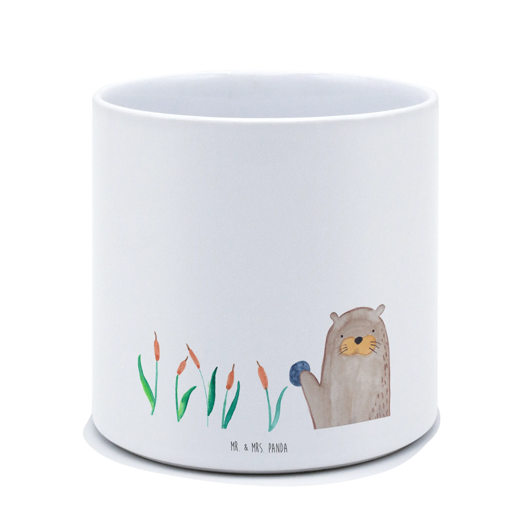 XL flower pot otter Stone otter, marten, sea otter, European otter, water mammal, aquatic animal, baby otter, predator, water, otter gifts, animal lover, gift ideas for animal lovers, animal, mammal, water animal, gifts for people in love, Otter Sea Otter Lake Otter