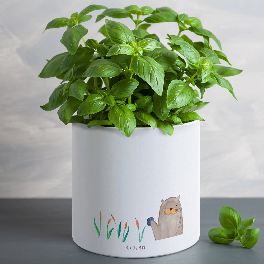 XL flower pot otter Stone otter, marten, sea otter, European otter, water mammal, aquatic animal, baby otter, predator, water, otter gifts, animal lover, gift ideas for animal lovers, animal, mammal, water animal, gifts for people in love, Otter Sea Otter Lake Otter