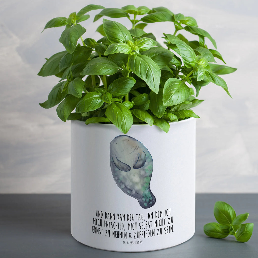XL flower pot manatee happy Seafood, aquatic animals, ocean, sea, fish, shells, corals, reef, whale, narwhal, sea urchin, lobster, platypus, turtle, manatee, crocodile, orca, shrimp, gifts for seafood lovers, water world, underwater animals, underwater world, vacation, deep sea, seafood fans, gift ideas, seafood decoration, seafood posters, New start, Lovesickness, Carefulness, Girlfriend, Satisfaction, Manatees, New beginning, Manatee, Self-love, Respect