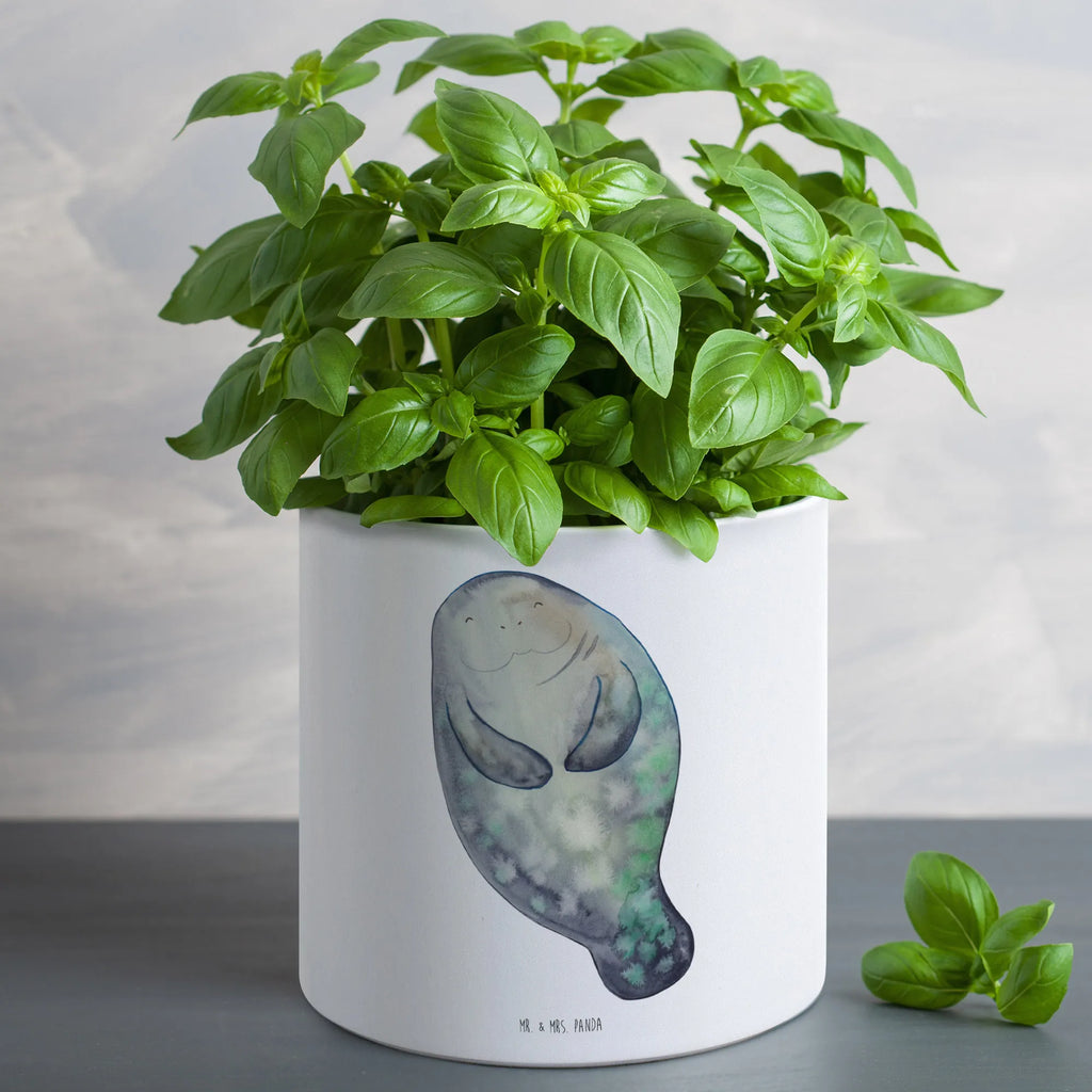 XL flower pot manatee happy Seafood, aquatic animals, ocean, sea, fish, shells, corals, reef, whale, narwhal, sea urchin, lobster, platypus, turtle, manatee, crocodile, orca, shrimp, gifts for seafood lovers, water world, underwater animals, underwater world, vacation, deep sea, seafood fans, gift ideas, seafood decoration, seafood posters, New start, Lovesickness, Carefulness, Girlfriend, Satisfaction, Manatees, New beginning, Manatee, Self-love, Respect