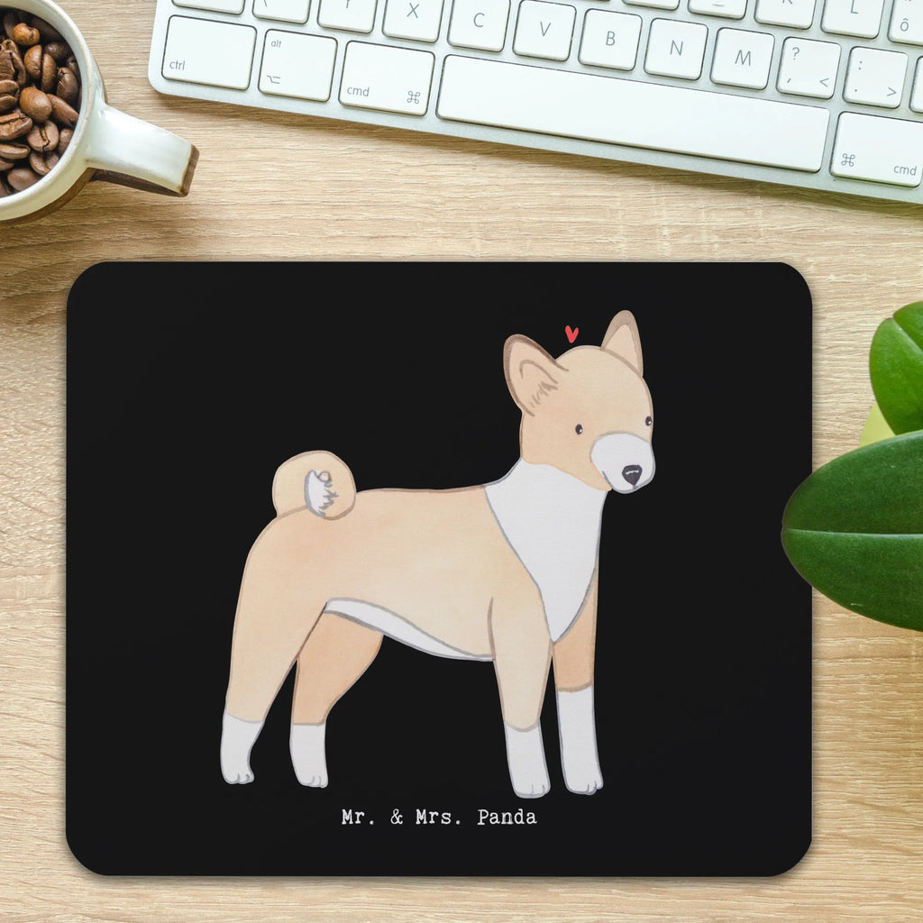 Mouse mat Basenji Lifesaver Study, Work, Pad, Mouse, Student, fun, Office, Gift, Mouse Pad, mousepad, saying, PC, Motif, Print, Dog, dog breed, purebred dog, dog owner, gift, animal lover, giving, puppy
