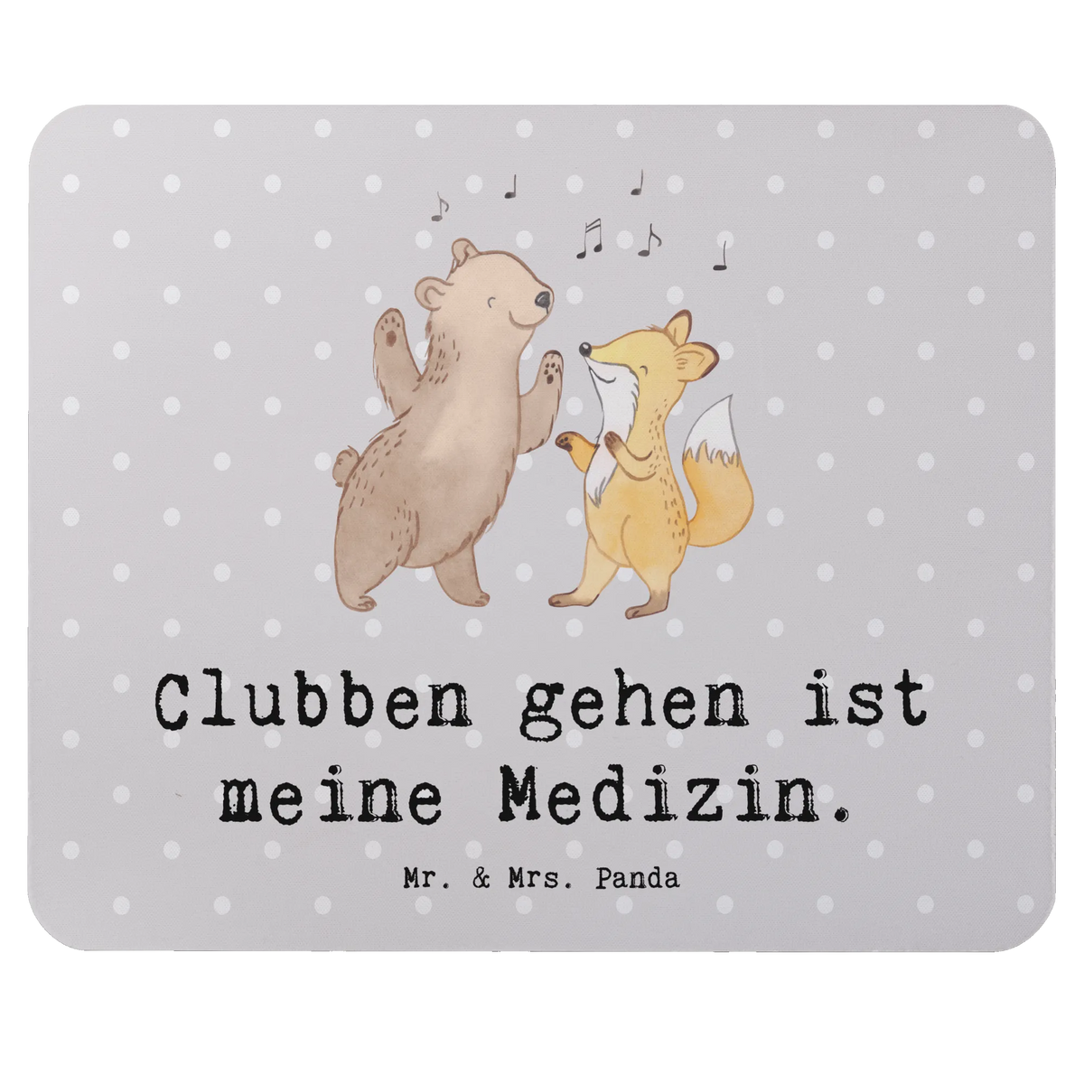 Mauspad Bär & Fuchs Disco