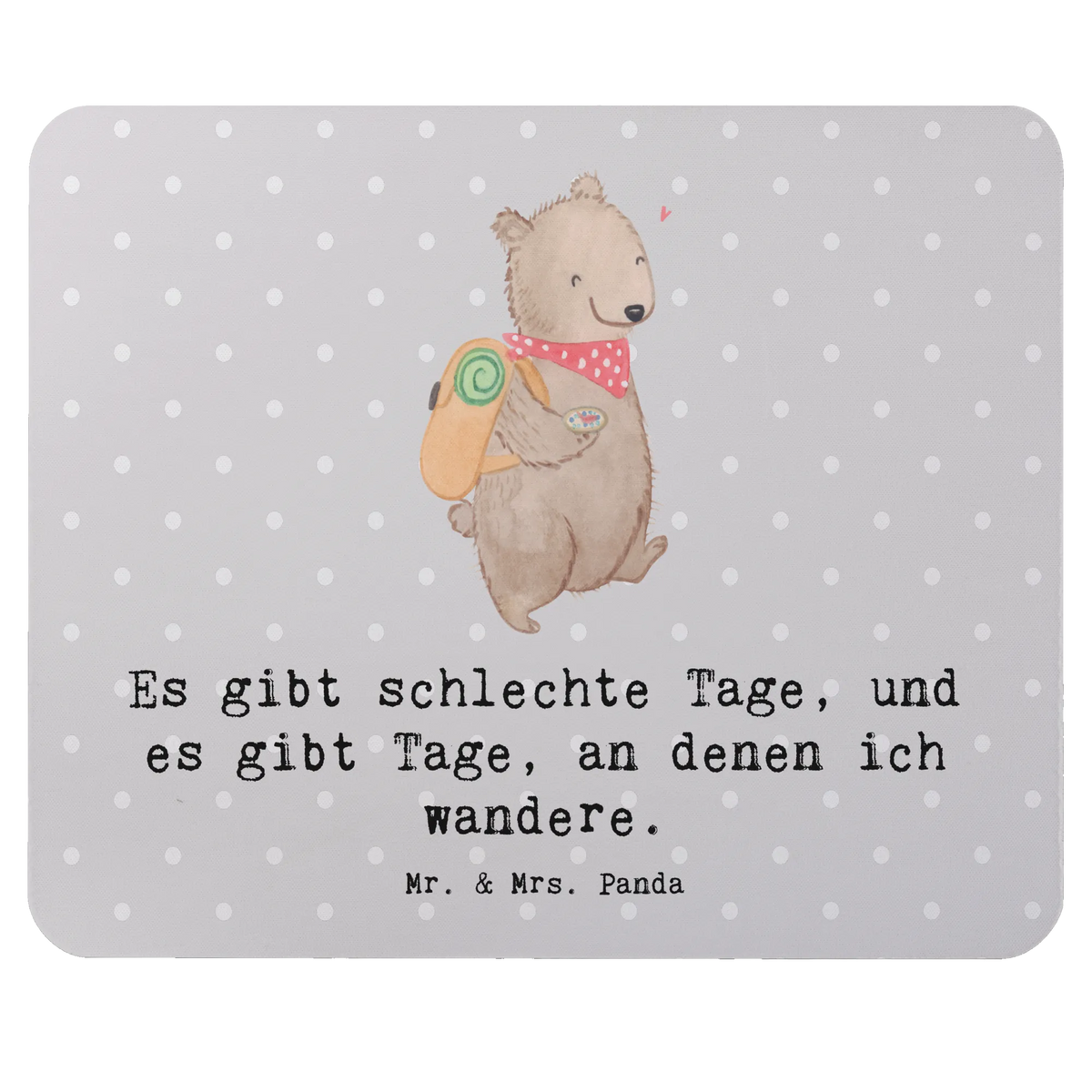 Mouse mat bear Hike fun, Student, Gift, PC, Study, Motif, Office, Mouse Pad, Mouse, Print, saying, mousepad, Work, Pad, sport, hobby, giving, thank you, award, profit, athlete, outdoor sports, Hiking, mountaineering, walking, discovering nature, winter tours, leisure sports