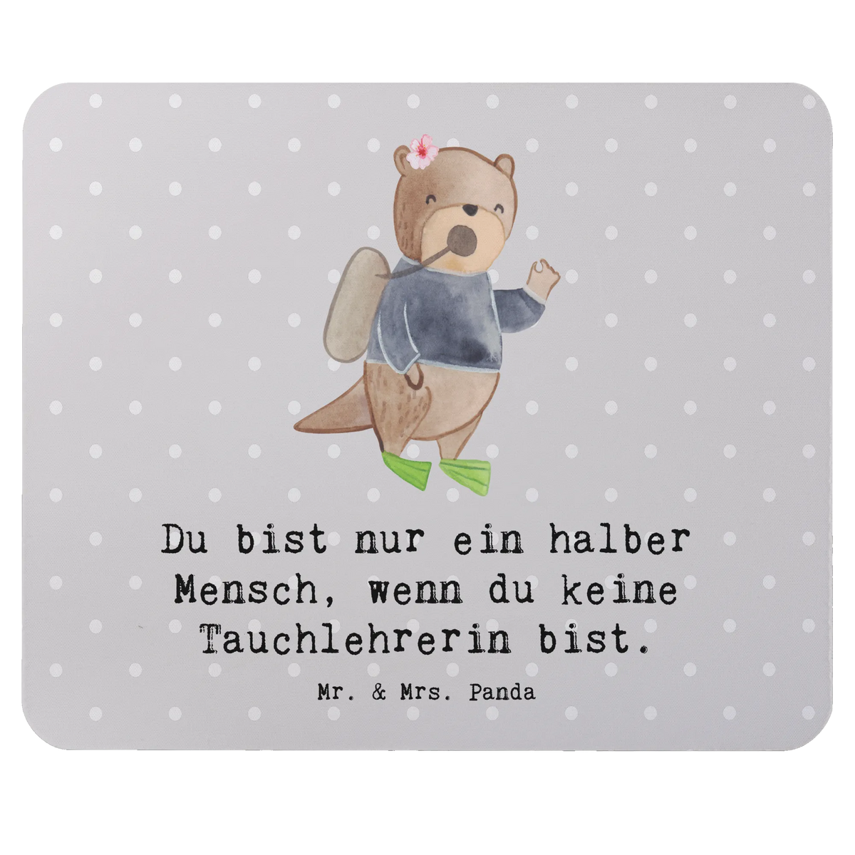 Mouse mat Dive Instructor Heart gift, sayings, gift idea, best, farewell gift, passing exam, anniversary, retirement, promotion, job start, profession