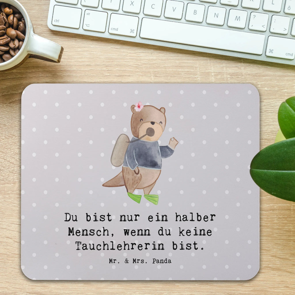 Mouse mat Dive Instructor Heart Print, saying, Student, Mouse, Office, fun, Mouse Pad, Gift, mousepad, Work, PC, Pad, Study, Motif, gift, gift idea, best, farewell gift, passing exam, anniversary, retirement, promotion, job start, sayings, funny, profession