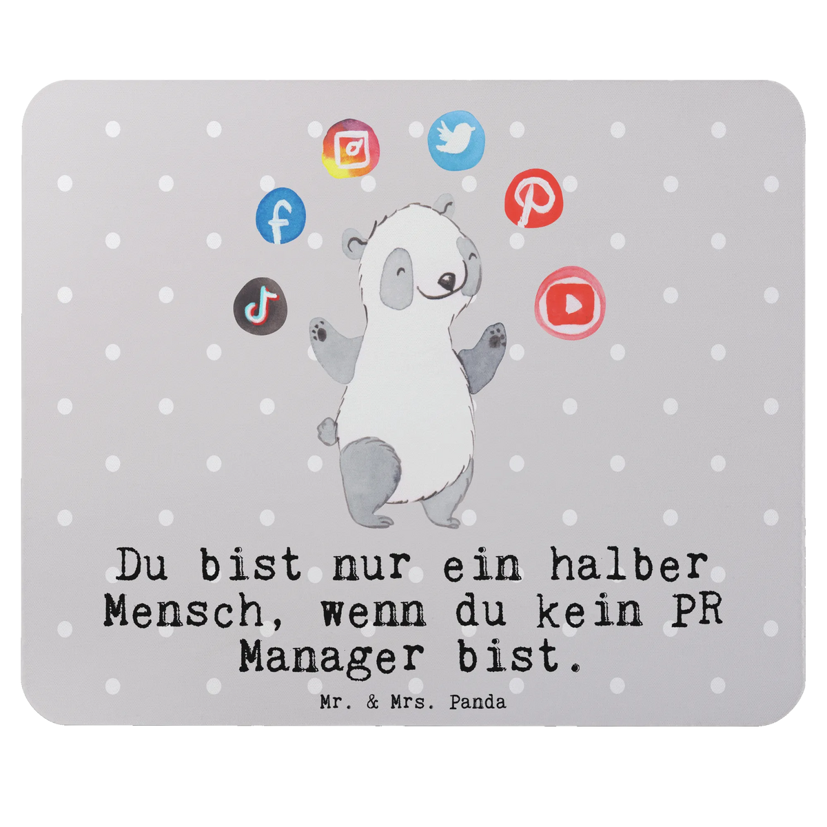 Mouse mat PR Manager Heart gift, sayings, gift idea, best, farewell gift, passing exam, anniversary, retirement, promotion, job start, profession
