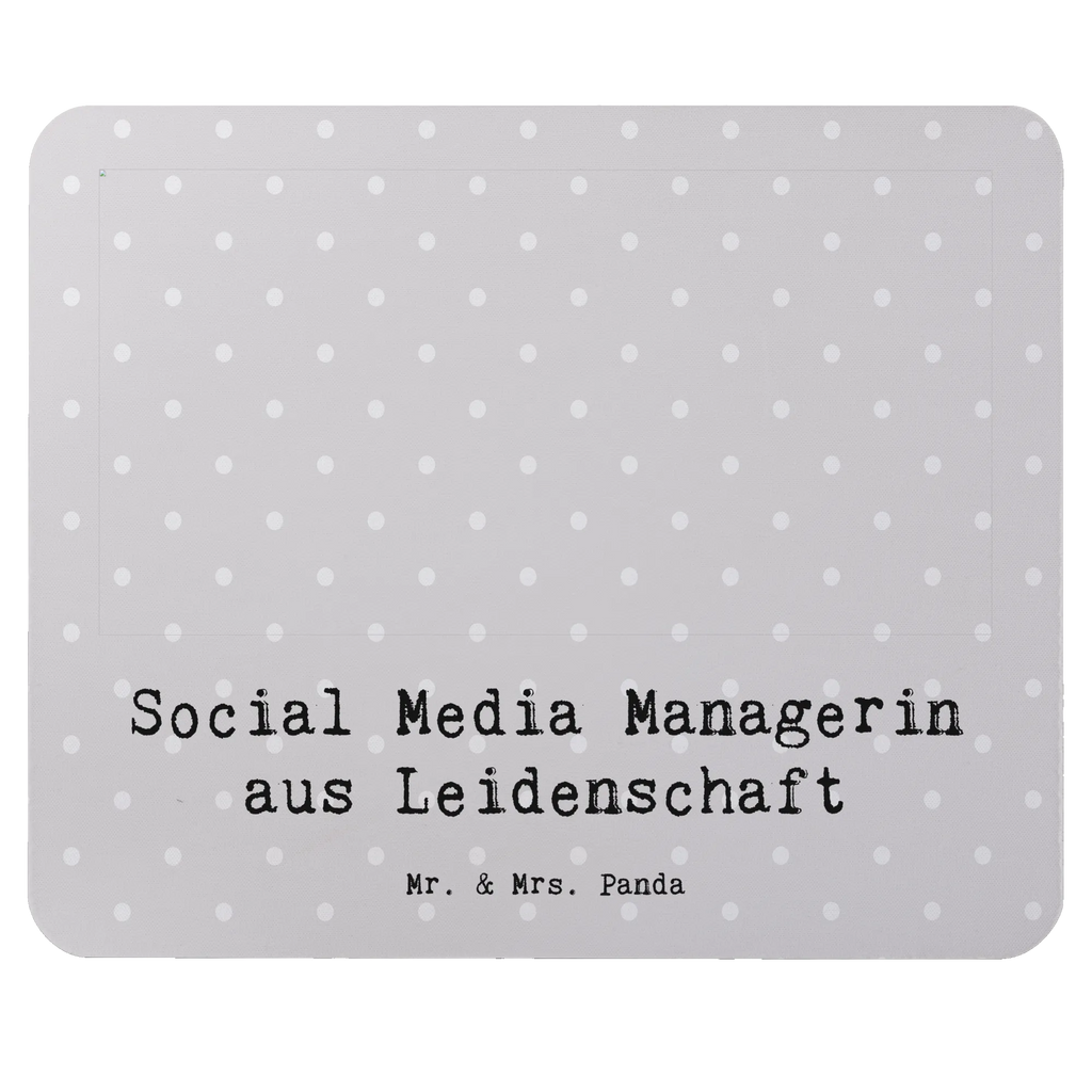 Podkładka pod mysz Menedżerka mediów społecznościowych pasja Zawód, Wykształcenie, Jubileusz, Pożegnanie, Emerytura, Kolega, Koleżanka, Prezent, Dawać, Pracownik, Współpracownik, Firma, Dziękuję, Dziękuję bardzo