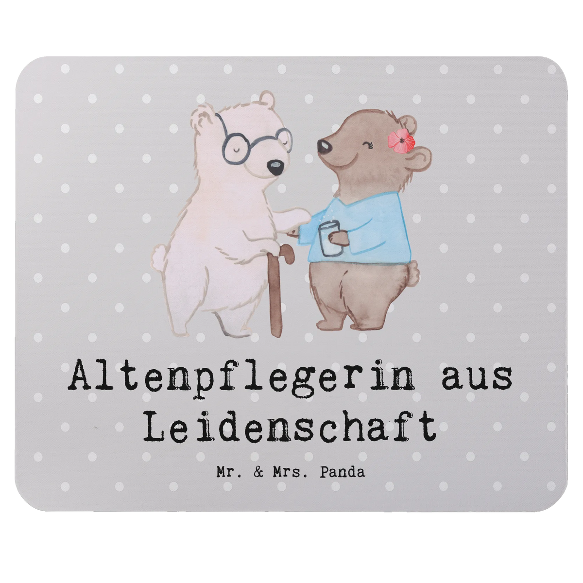 Mouse mat Elderly caregiver Passion Mouse Pad, Student, mousepad, Print, fun, Pad, Work, Office, Study, saying, Gift, Motif, PC, Mouse, gift, gift idea, best, farewell gift, passing exam, anniversary, retirement, promotion, job start, sayings, funny, profession
