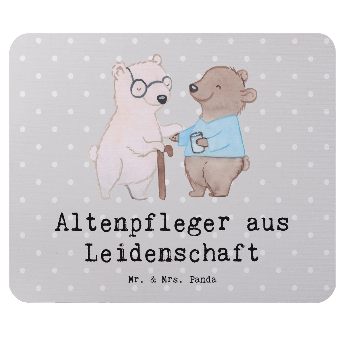Mouse mat Elderly Caregiver Passion gift, sayings, gift idea, best, farewell gift, passing exam, anniversary, retirement, promotion, job start, profession