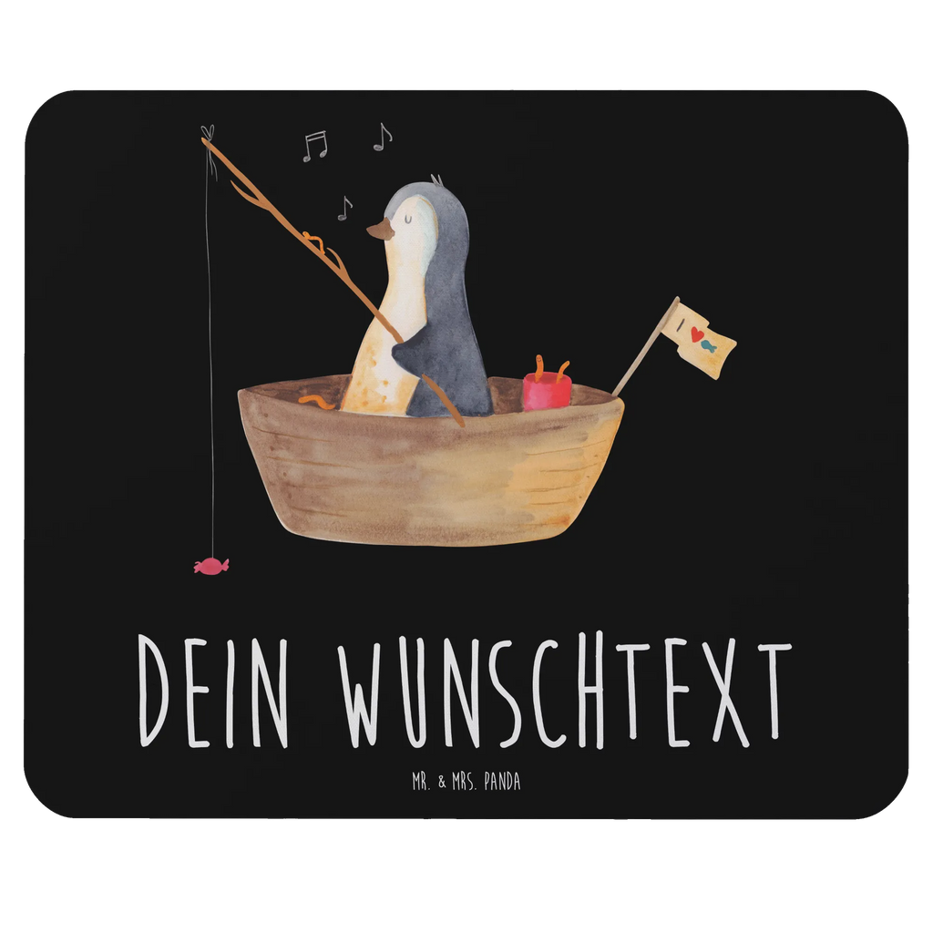 Personalizowana podkładka pod mysz pingwin łódka wędkarska Pinguin