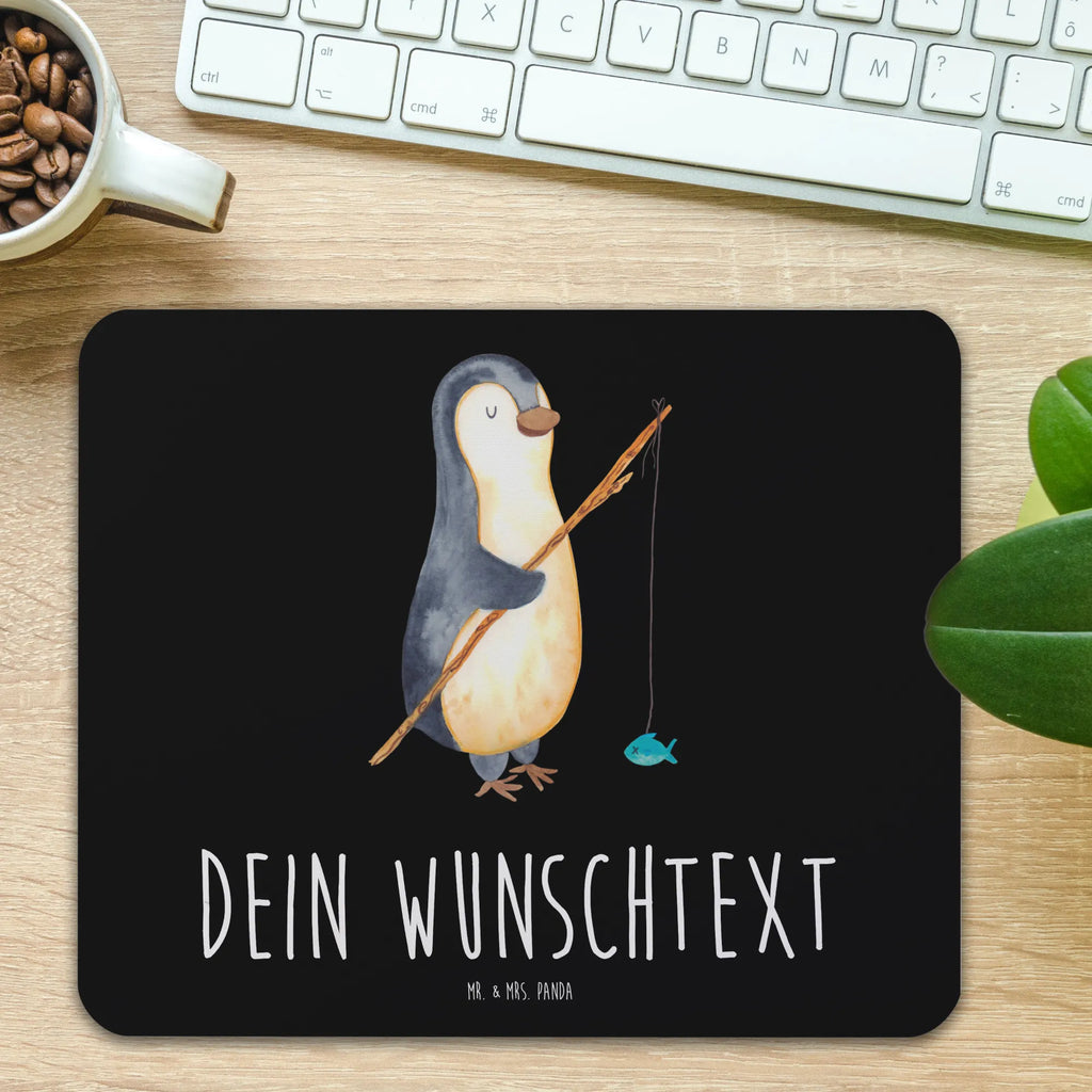 Personalised mouse mat Penguin angler Penguin, North Pole, Winter, Penguins, fishing, new start, planner, hobby, vacation, gift idea, motivation, penguins, angler, weekend, gift, friends, daily schedule, daydreams, penguin, plan