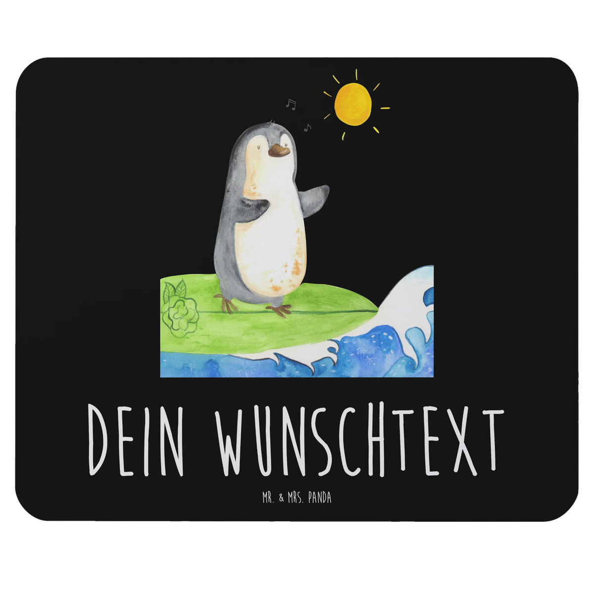 Personalised mouse mat Penguin surfer Penguin, North Pole, Winter, Penguins, surfers, wave riding, penguins, Portugal, holidays, waves, Hawaii, surfing