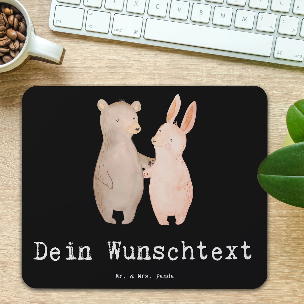 Personalised mouse mat Hare best friends in the world for, thank you, gift, giving, birthday, birthday present, gift idea, souvenir, make you happy, gift tip, girlfriend, best friends, boyfriend, friendship, clique, bff, dude, friends, bae