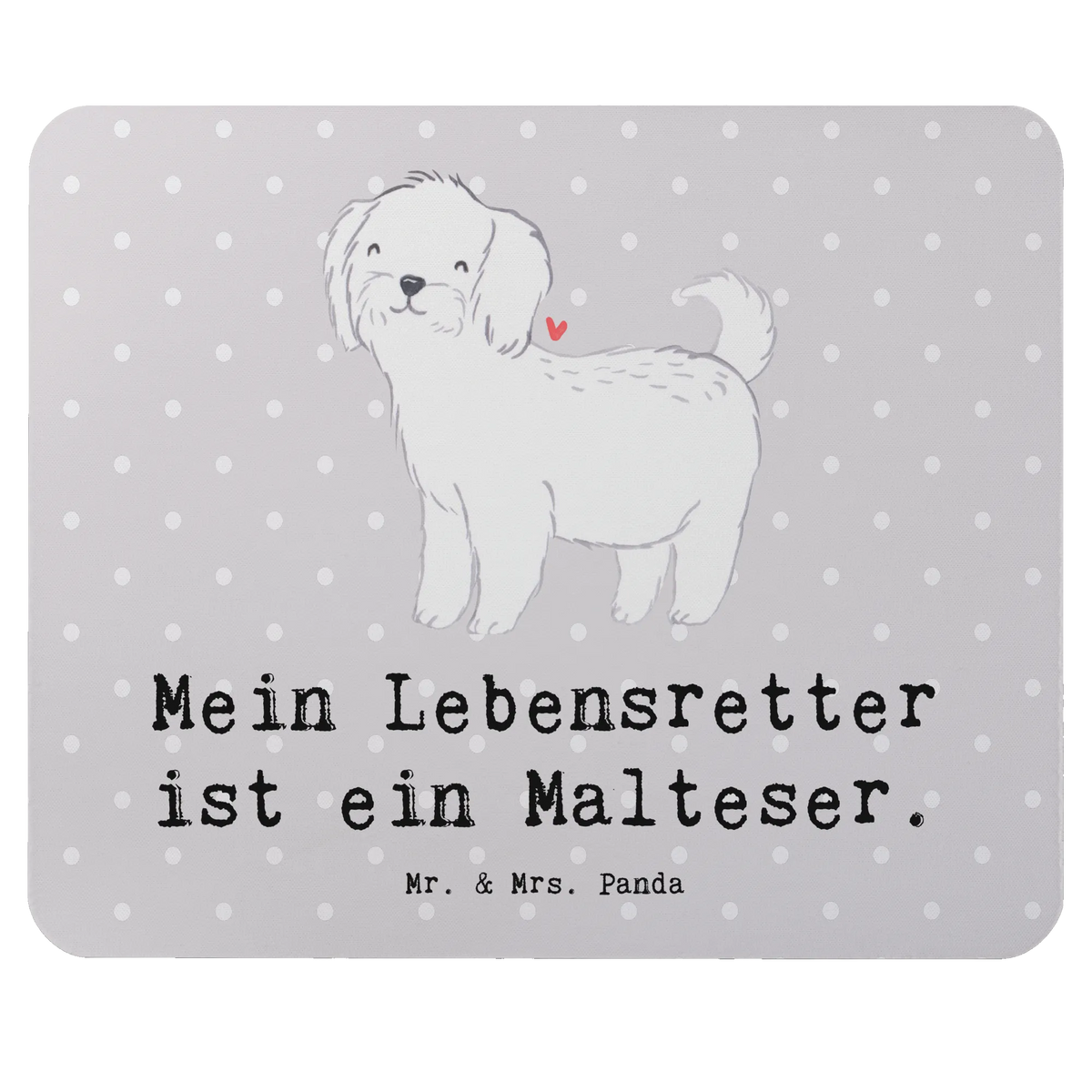 Mouse mat Maltese Lifesaver gift, animal lover, giving, dog breed, purebred dog, dog owner, puppy
