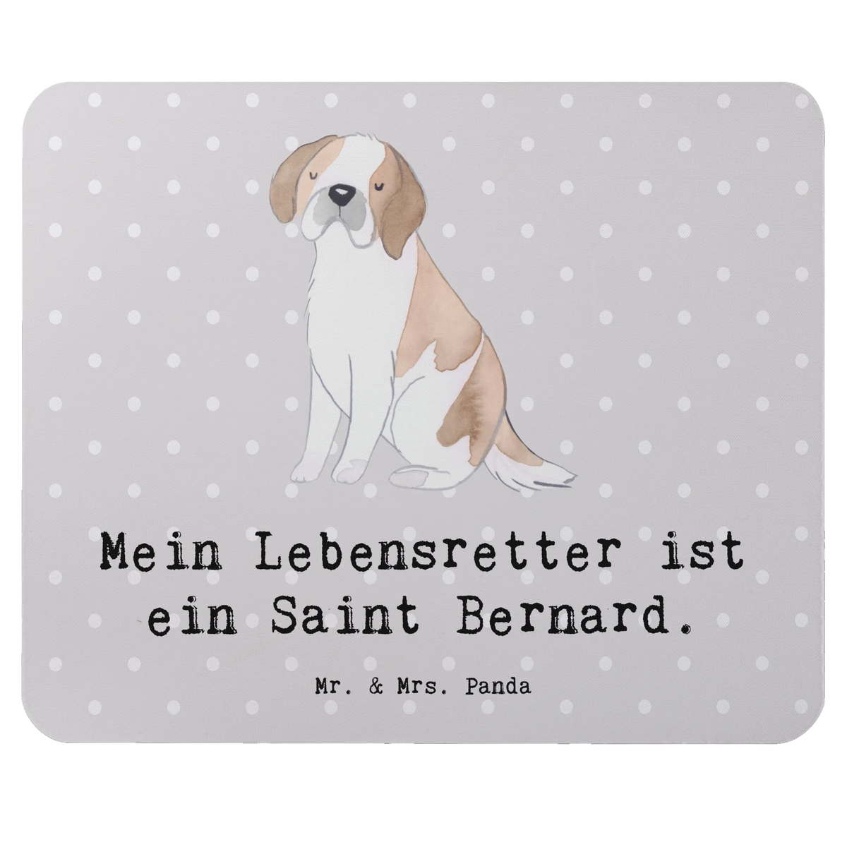 Mouse mat Saint Bernard Lifesaver gift, animal lover, giving, dog breed, purebred dog, dog owner, puppy