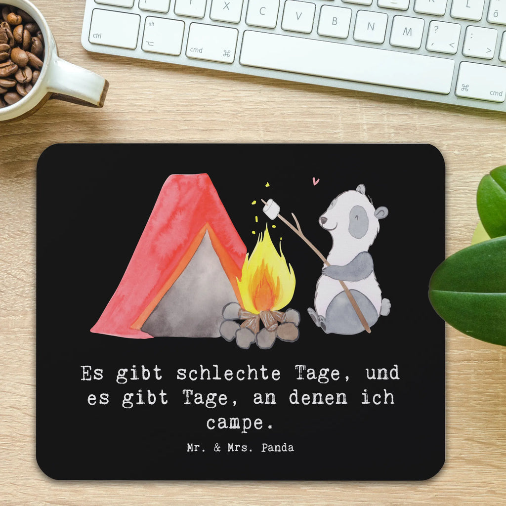 Mouse mat panda Camp Motif, Gift, Mouse, Work, Office, Student, Print, saying, Pad, Mouse Pad, PC, Study, fun, mousepad, sport, hobby, giving, thank you, award, profit, athlete, Camping, go camping, camping, campsite