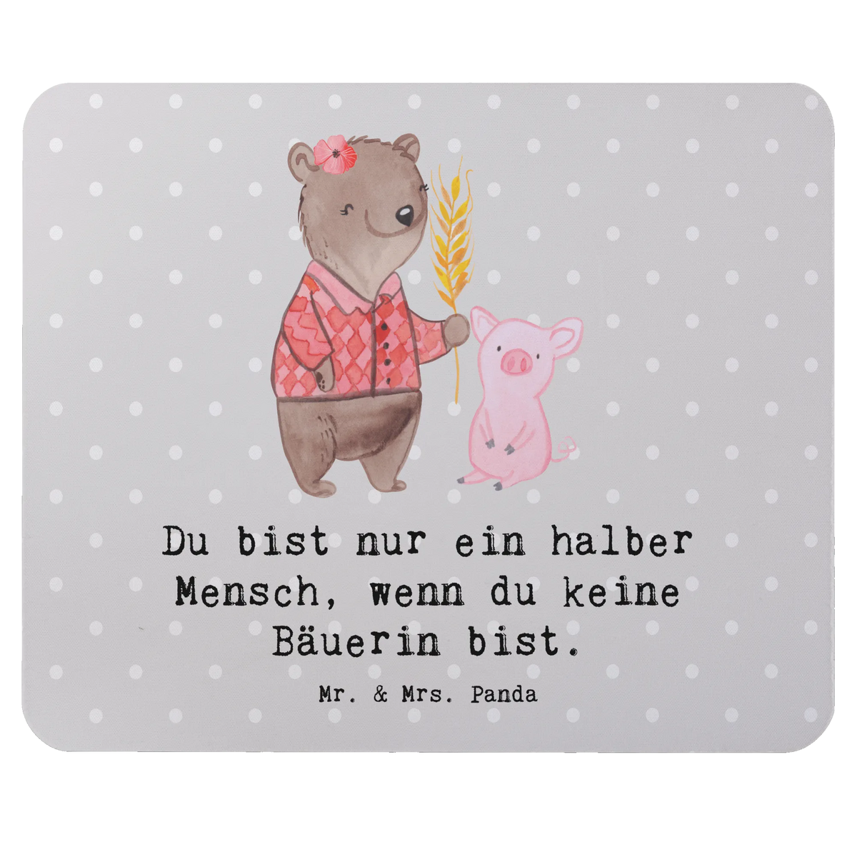 Mouse mat female farmer Heart gift, sayings, gift idea, best, farewell gift, passing exam, anniversary, retirement, promotion, job start, profession