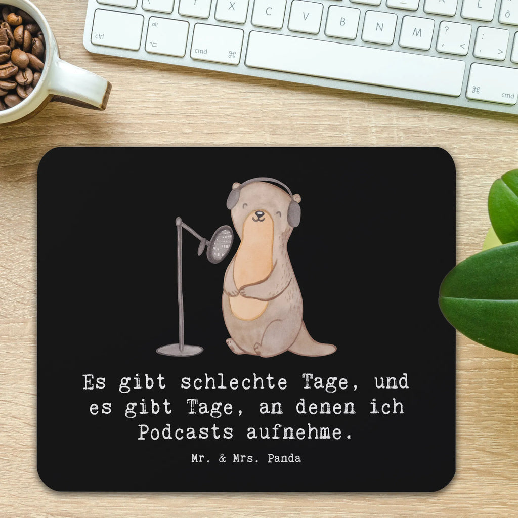 Mouse mat otter Record Podcast Mauspad Büro, Mausunterlage, Mousepad, Designer Mauspad, Mauspad, Einzigartiges Mauspad, PC Zubehör, Büroausstattung, Arbeitszimmer, Computer zubehör, Geschenk, Sport, Sportart, Hobby, Schenken, Danke, Dankeschön, Auszeichnung, Gewinn, Sportler, Podcasterin, Podcaster, Podcast produzieren, Podcast aufnehmen