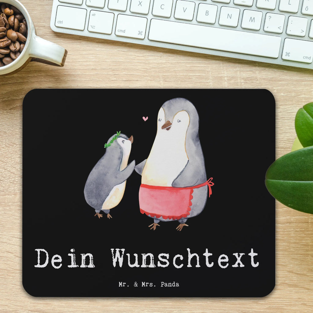 Personalised mouse mat penguin Best mom in the world for, thank you, gift, giving, birthday, birthday present, gift idea, souvenir, make you happy, gift tip, Best Mom, Mother&#39;s Day, Thank You, Mommy, Daughter, Super Mom, Son, Mother, Mutti, Mama, Best, Ma