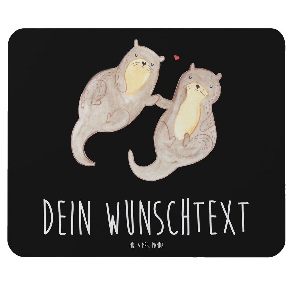 Personalizowana podkładka pod mysz wydra trzymać się za ręce Kuna, wydra, morska wydra