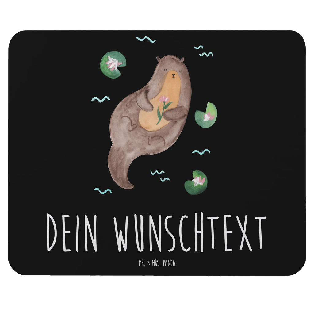 Personalised mouse mat otter Water Lily otter, marten, sea otter, European otter, water mammal, aquatic animal, baby otter, predator, water, otter gifts, animal lover, gift ideas for animal lovers, animal, mammal, water animal, gifts for people in love