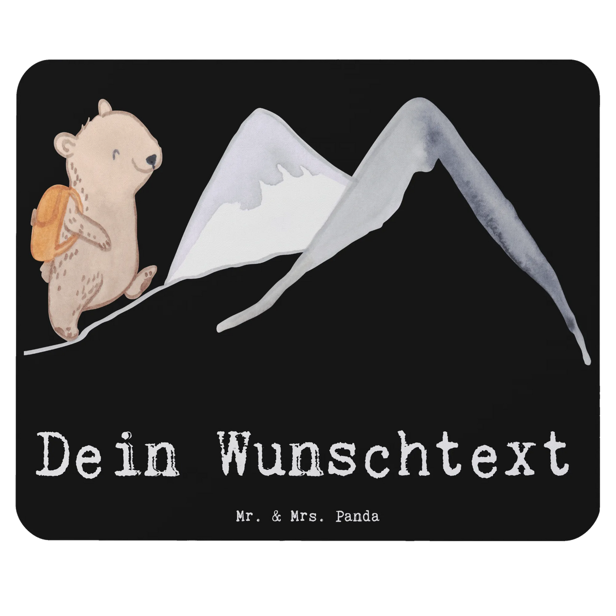 Personalised mouse mat bear Rockclimbing Gift, sport, hobby, giving, thank you, award, profit, athlete, hiking, alpinism, alpine hiking, mountain sports, Mountaineering, trekking