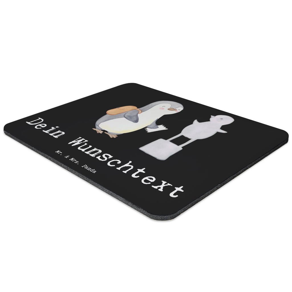 Personalised mouse mat penguin to visit a museum Gift, sport, hobby, giving, thank you, award, profit, athlete, museums, Visit museum
