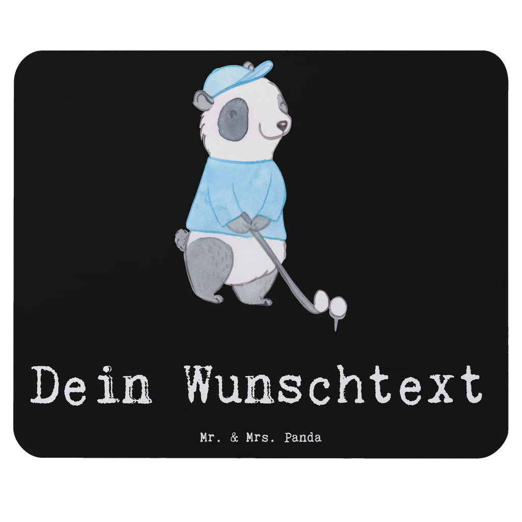 Personalised mouse mat panda golfing Gift, sport, hobby, giving, thank you, award, profit, athlete, Golf, play golf, golf club, golf tournament, golf course