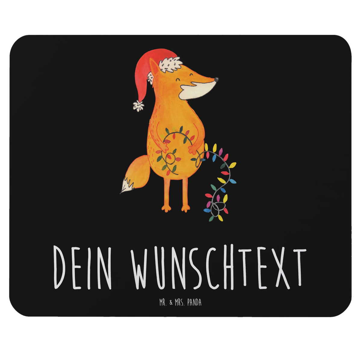 Personalised mouse mat Fox Christmas Christmas time, snow, Saying beautiful, Gift Christmas, Foxes, Santa Claus, Christmas Eve