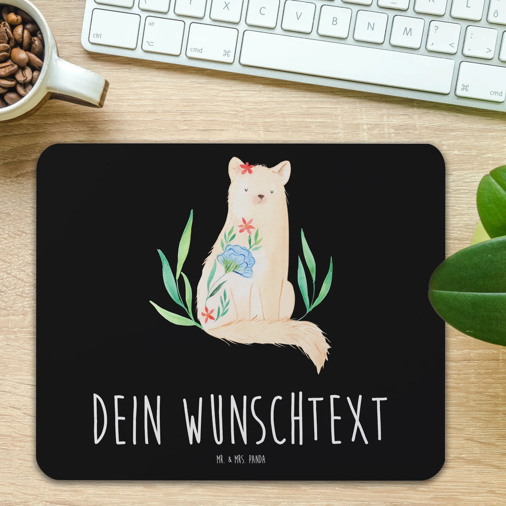 Personalizowana podkładka pod mysz kot kwiaty Kot, motyw kotów, miłośnik kotów, dekoracje z kotami, przyjaciel kotów, entuzjasta kotów, produkty dla kotów, artykuły dla kotów, akcesoria dla kotów, pamiątki z kotami, produkty dla miłośników kotów, motywy kotów