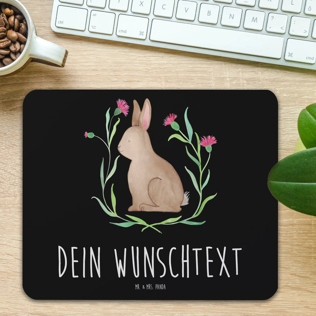Personalised mouse mat Hare Sit Easter, Easter bunny, Hare, Easter greetings, Rabbit, Easter flower, Greetings, Happy Easter, Love
