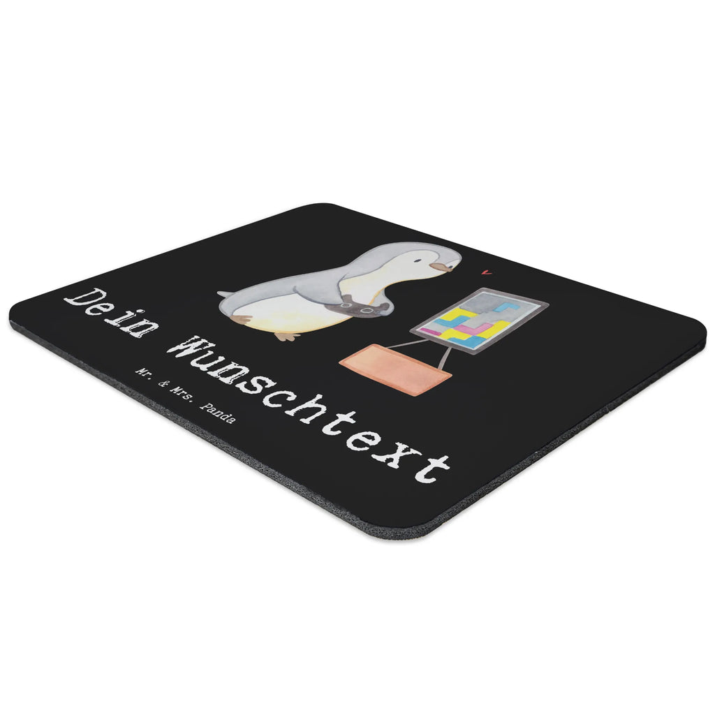 Personalised mouse mat penguin Gamble Gift, sport, hobby, giving, thank you, award, profit, athlete, gaming, Gambling, video games