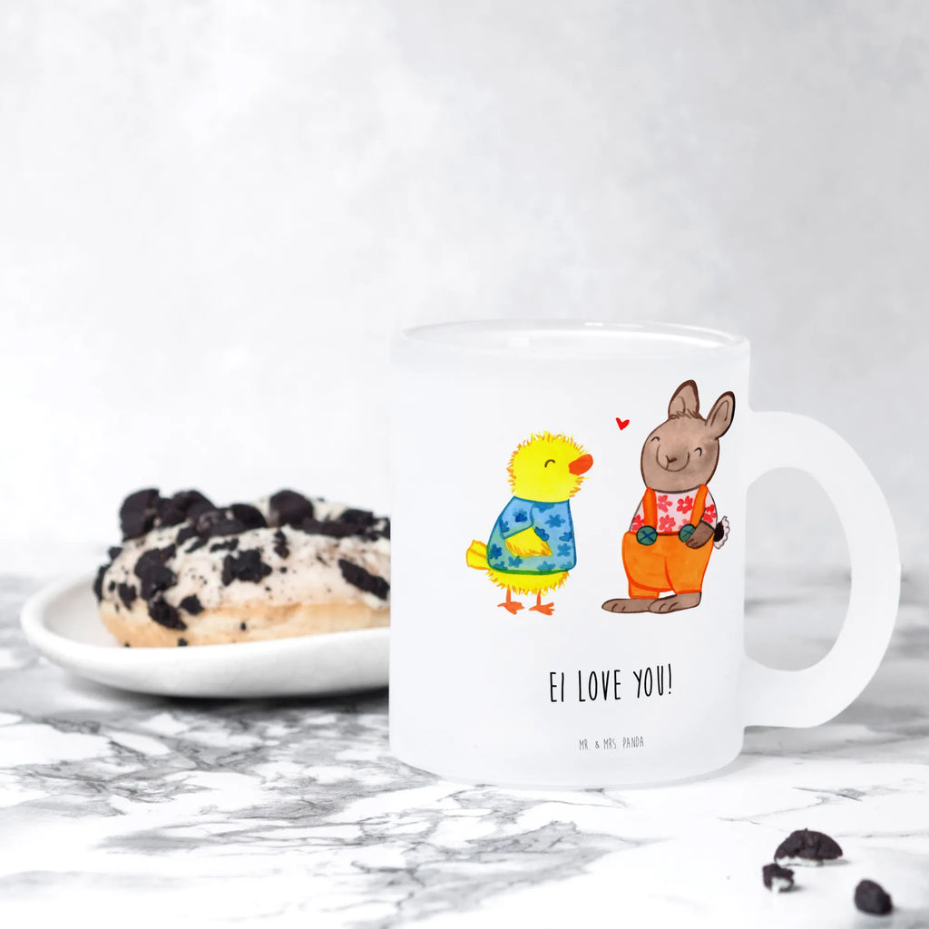 Glass tea cup Easter Friendship tea, glass, tea glass, mug, Tea cup, Easter, Easter bunny, Easter greetings, chick, Easter eggs, friendship, love, Easter chick, bunny, token of love, spring, spring fever, Easter gifts