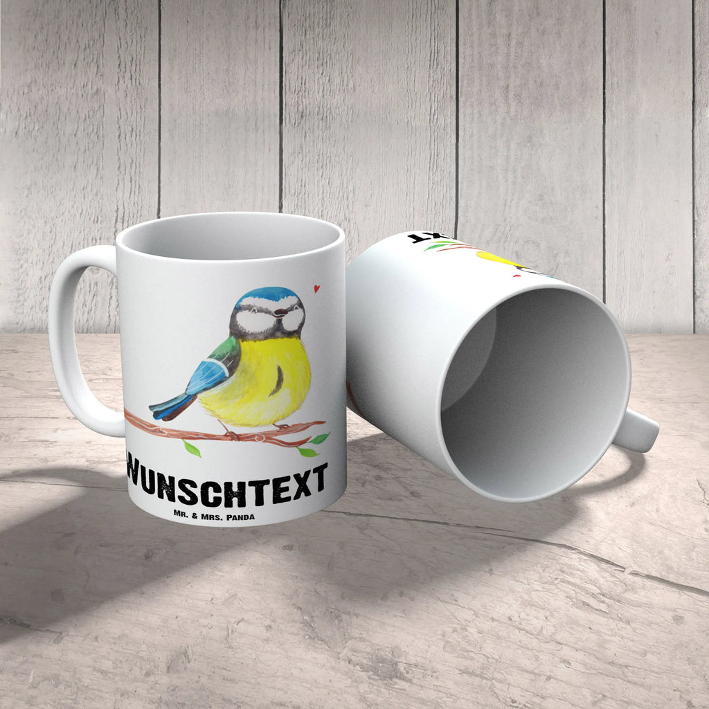 Personalisierte Tasse Vogel Blaumeise Tasse, Namen, Personalisierte Tasse, Drucken, Namenstasse, Personalisiert, Wunschname, Tasse mit Namen, Ostern, Osterdeko, Osterhase, Osternest, Ostergeschenke, Geschenke zu Ostern, Ostern Geschenk, Ostergeschenke Kinder, Ostern Kinder, Frühlingsgefühle, Liebe Grüße, Blaumeise, Ostergrüße, Frühling, Osterzeit, Vogel