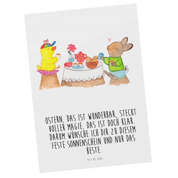 Postkarte Ostern Frühstück