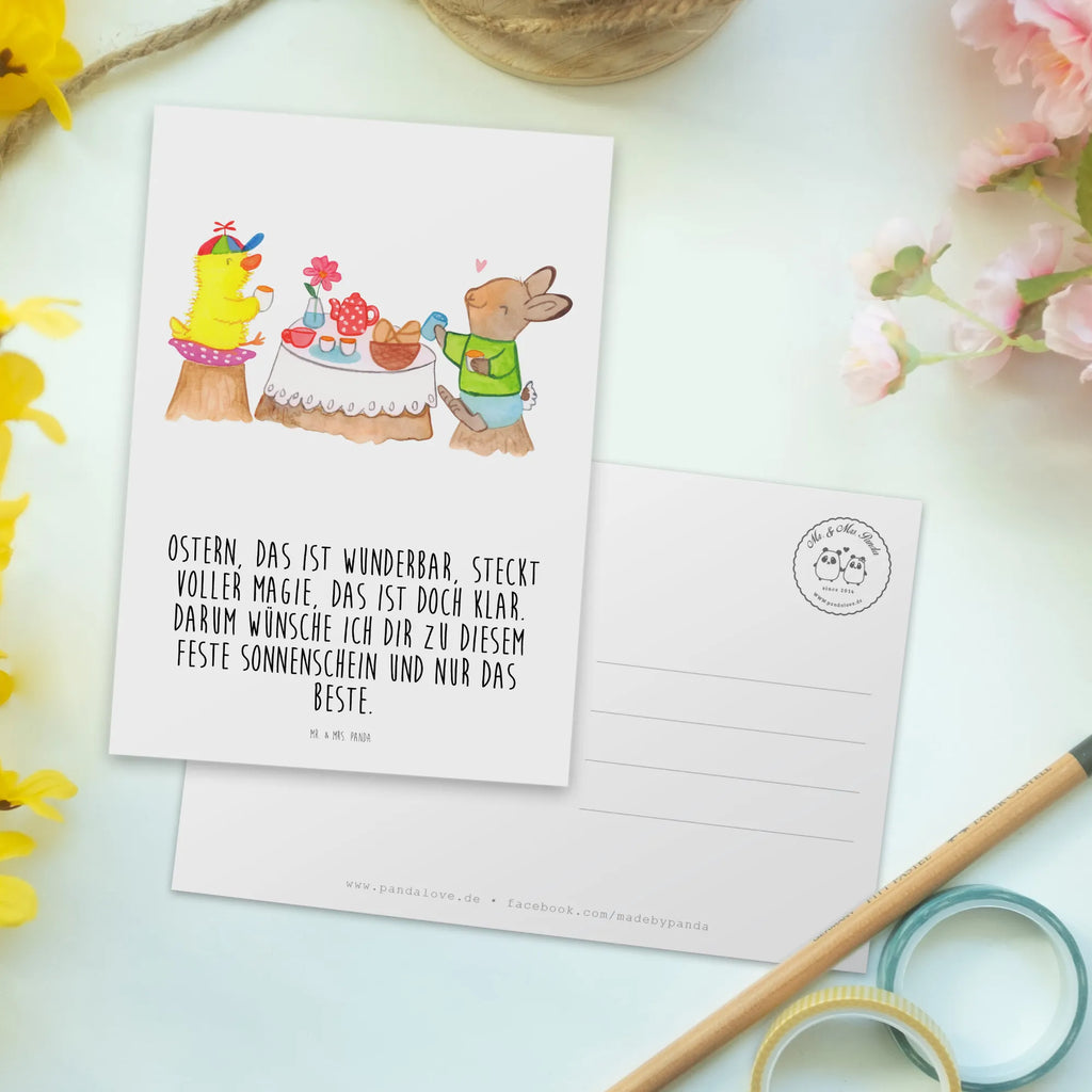 Postcard Easter Breakfast gift card, letter, paper, Postcard, gift, card, postcards, invitation, invitation card, Easter, Easter bunny, easter eggs, easter breakfast, breakfast, spring fever, chick, spring, easter, easter greetings, picnic, bunny, easter gifts, easter chick, easter bunny