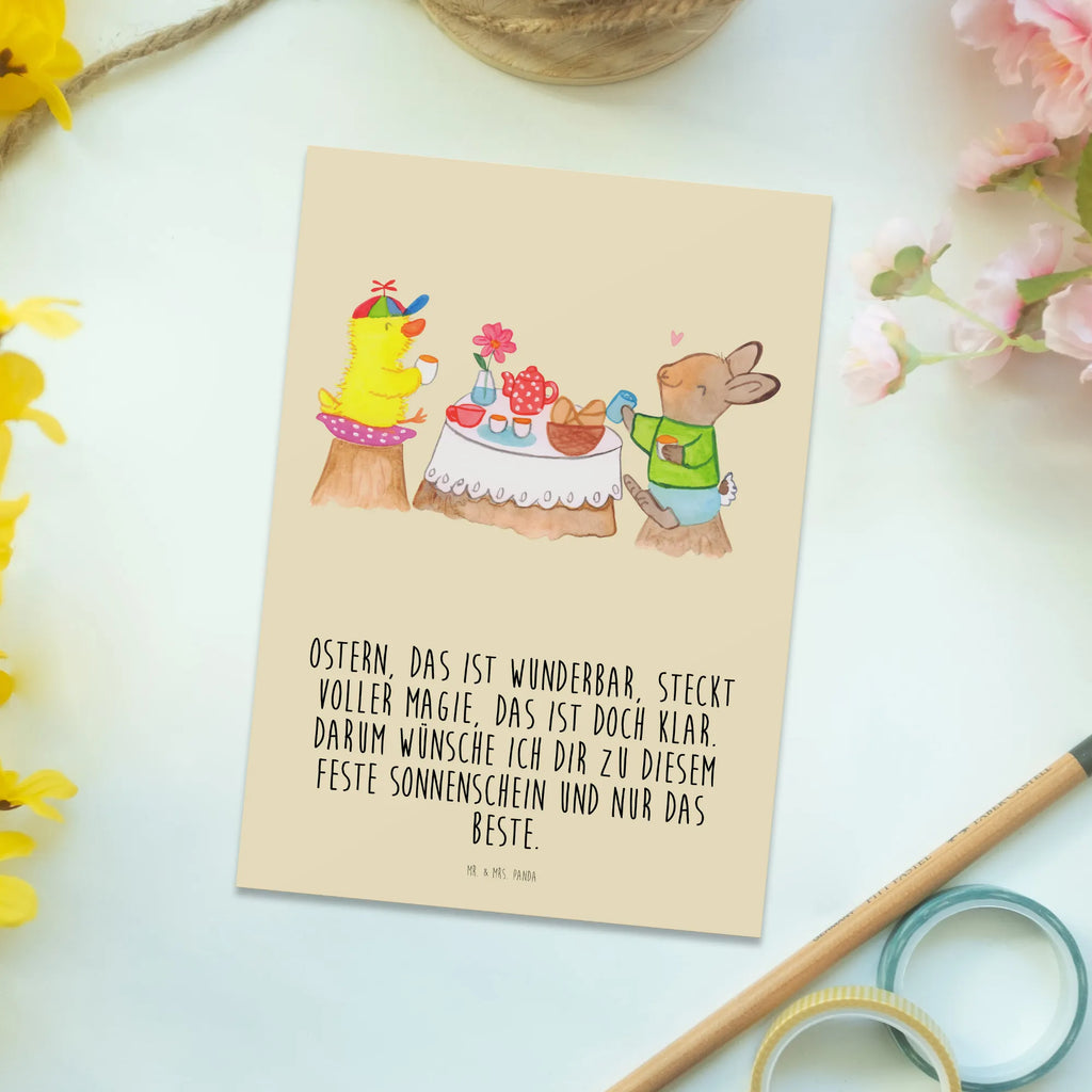 Postcard Easter Breakfast gift card, letter, paper, Postcard, gift, card, postcards, invitation, invitation card, Easter, Easter bunny, easter eggs, easter breakfast, breakfast, spring fever, chick, spring, easter, easter greetings, picnic, bunny, easter gifts, easter chick, easter bunny