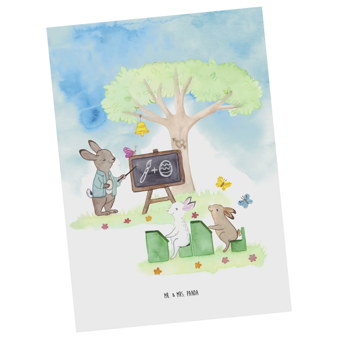 Postcard Easter rabbit school card, postcards, gift, Postcard, invitation card, letter, gift card, paper, invitation, Easter, Easter bunny