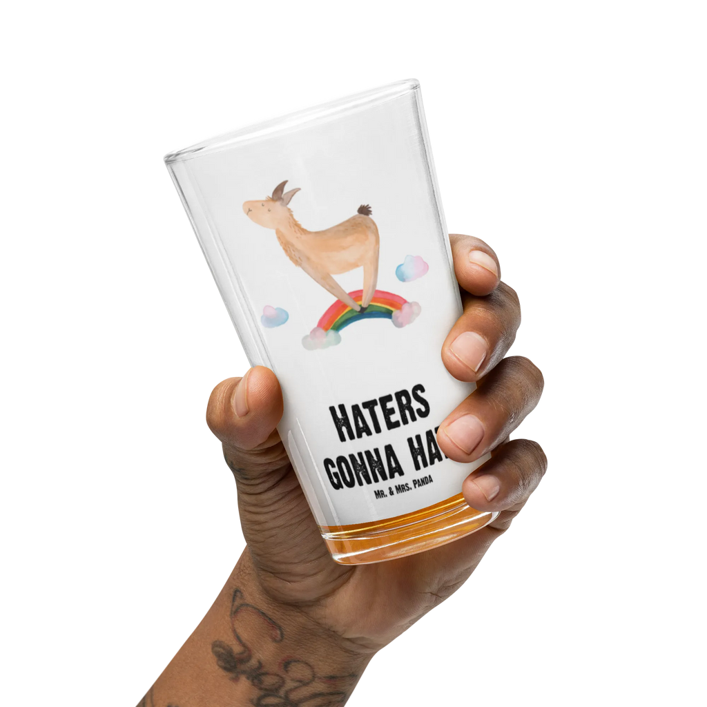 Premium drinking glass lama rainbow dishwasher safe glass, premium glassware, glass, luxury drinking glass, barware, stemware, cocktail glass, drinking glass, pint glass, lead-free crystal glass, water glass, highball glass, tumbler, beer glass, Llama, llama, alpaca, trendy animal, Hobby, School, Abi, Rainbow, Freedom, Lama, Lamas, Cloud country, Haters, Self-employed, Outsider, Haters gonna hate