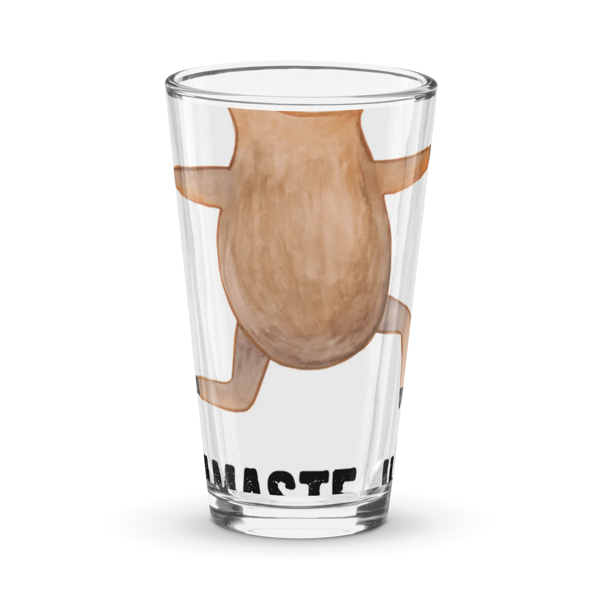 Premium drinking glass sloth yoga trend animal, lazy, favorite animal, yoga exercises, warrior