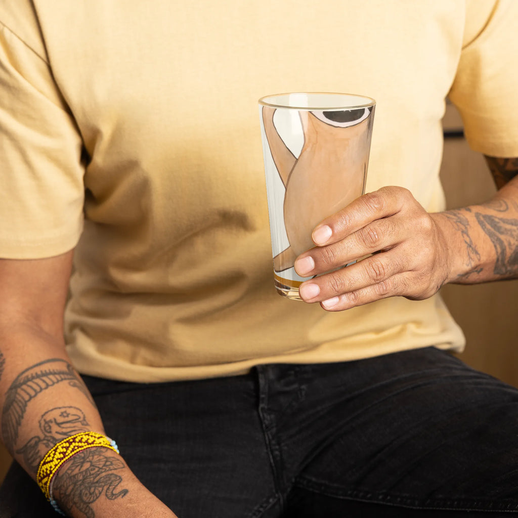 Szklanka do picia premium leniwiec ptak Leniwiec, prezent z leniwcem, dekoracja z leniwcem