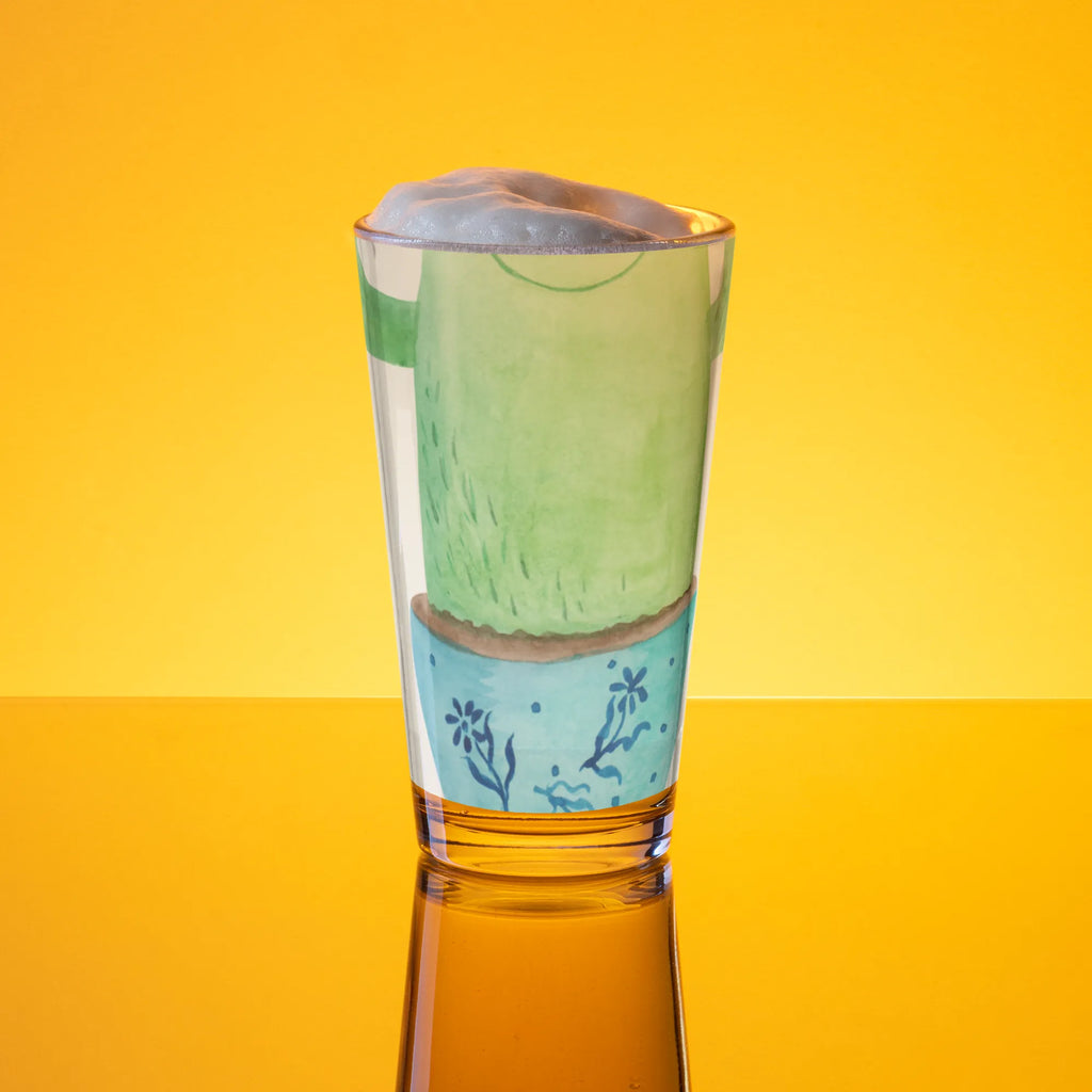 Premium drinking glass cactus happy highball glass, dishwasher safe glass, premium glassware, water glass, pint glass, beer glass, barware, stemware, glass, drinking glass, cocktail glass, luxury drinking glass, lead-free crystal glass, tumbler, cactus, cactuses, plants, cactus plant, small green cactus, office life, education, motivation, colleague, new start, saying, funny, friend, mother, cacti, child protection, family, office