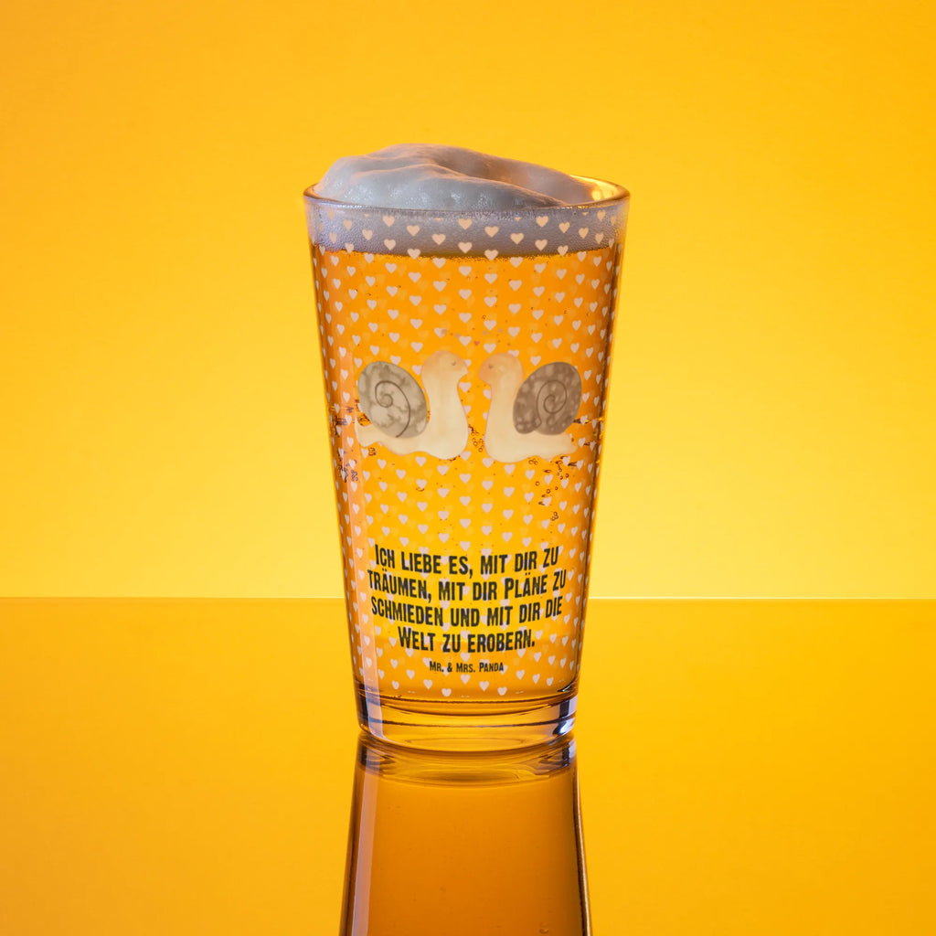 Szklanka do picia premium Miłość ślimaków Miłość, partner, przyjaciel, przyjaciółka, mąż, żona, wesele, zaręczyny, prośba o rękę, prezent miłosny, rocznica, dzień ślubu