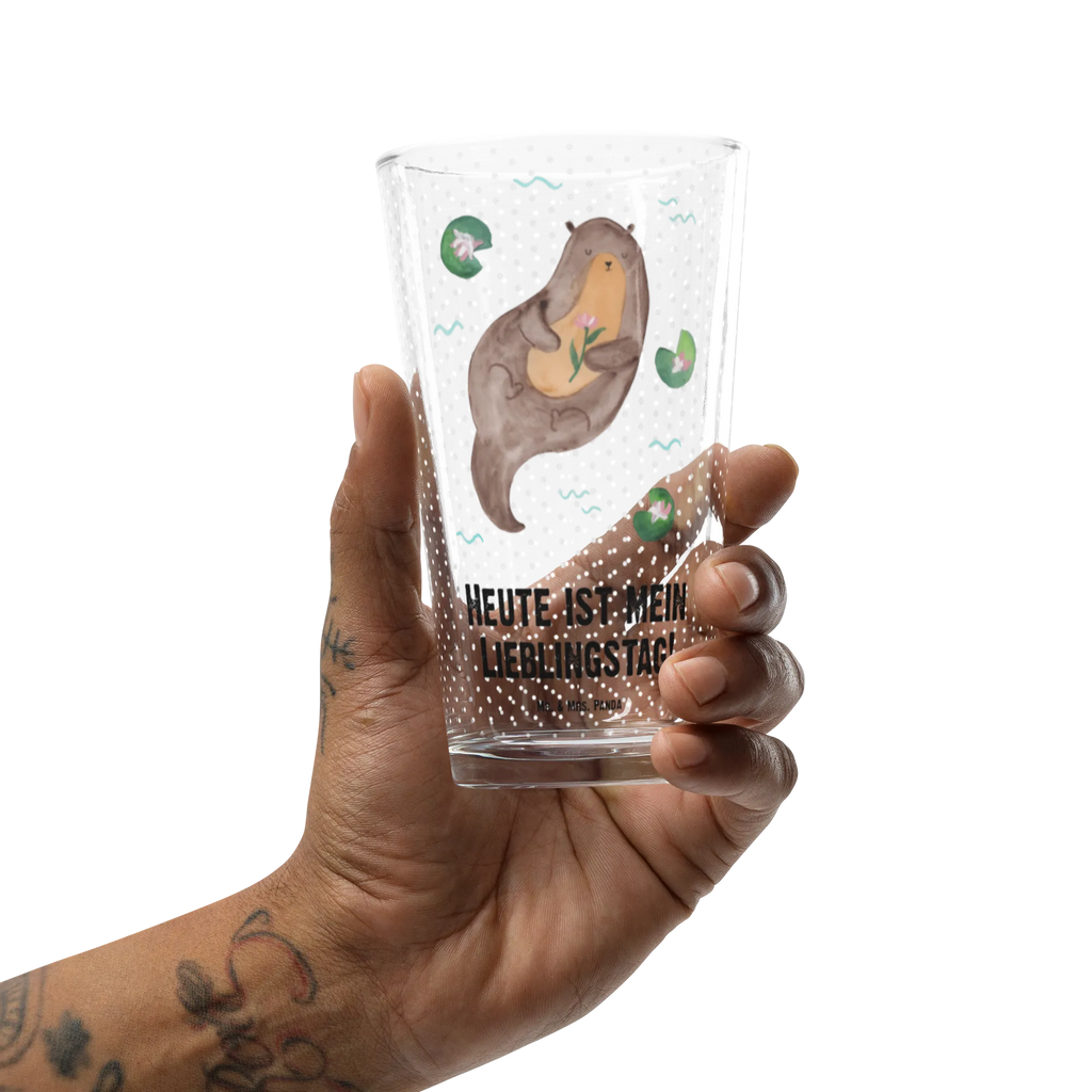 Szklanka do picia premium wydra lilia wodna Kuna, wydra, morska wydra